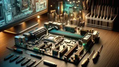 concepto de placa base hardware informatica y tecnologia web