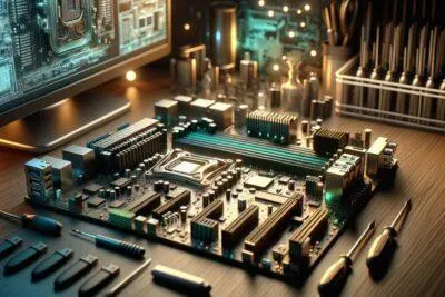 concepto de placa base hardware informatica y tecnologia web