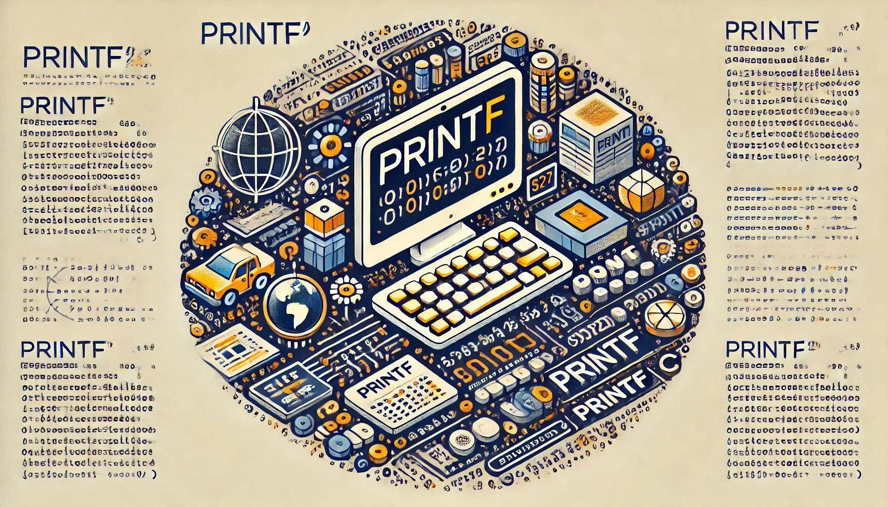 La función printf() en C informatica, tecnologia, componentes y hardware printf en C